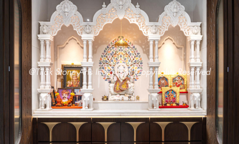 The Art of Designing a Luxury Marble Pooja Room: Where Spirituality Meets Elegance